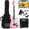 Best Choice Products 39in Full Size Beginner Electric Guitar Kit with Case, Strap, Amp, Whammy Bar